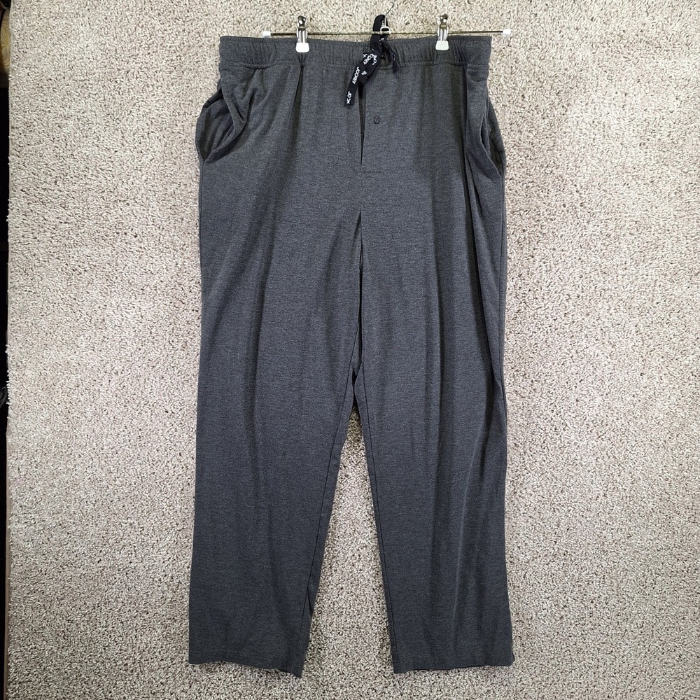 Jockey Pajama Pants Mens XL (Fits W37xL30) Charcoal Grey Sleep Bottoms Lounge